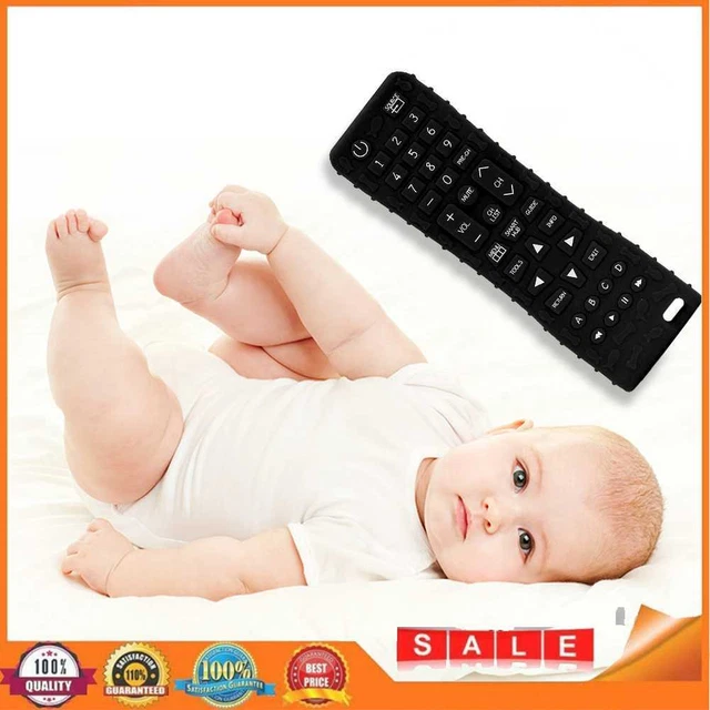 Teething Chew Toy Soft Silicone Teether Black for Dental Care for Newborn Infant
