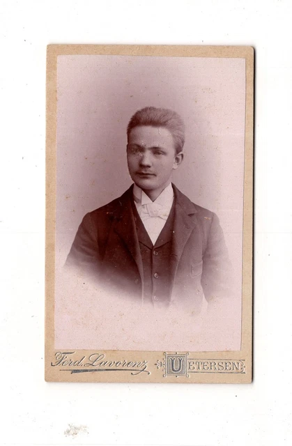 CDV Foto Herrenportrait - Uetersen 1890er
