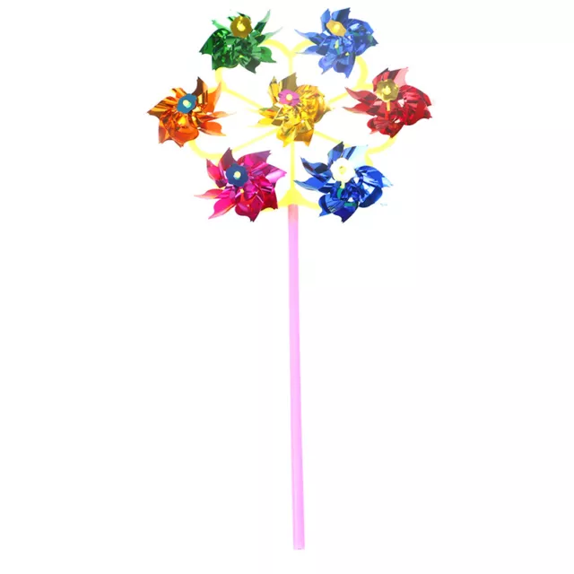 Colorful DIY Sequins Windmill Wind Spinner Home Garden Yard Decoration Kids.FE