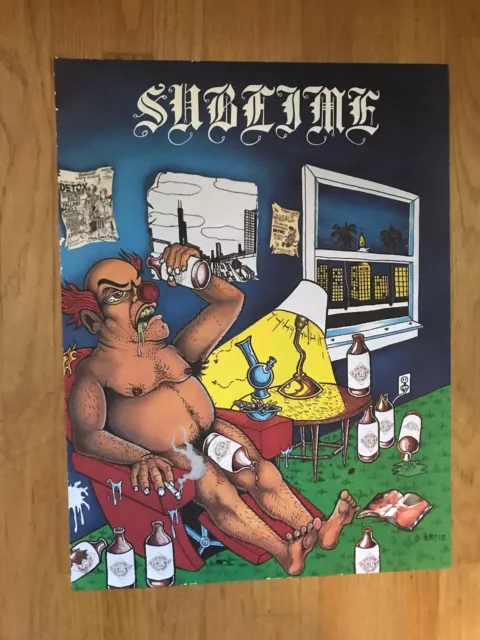 SUBLIME 10th anniversary promo poster 18x24 original 2006 two sided SUBLIME 10th anniversary promo poster 18x24 original 2006 two sided