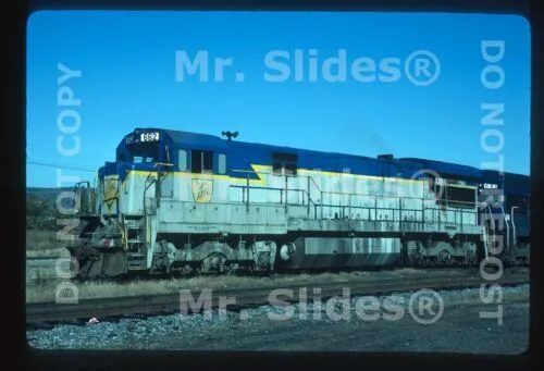 Original Slide D&H Delaware & Hudson U33C 662 Binghamton NY 1986