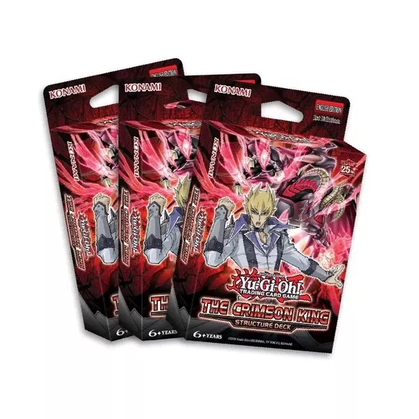 YuGiOh The Crimson King Structure Deck x3 Bundle SDCK New Sealed 1st Edition