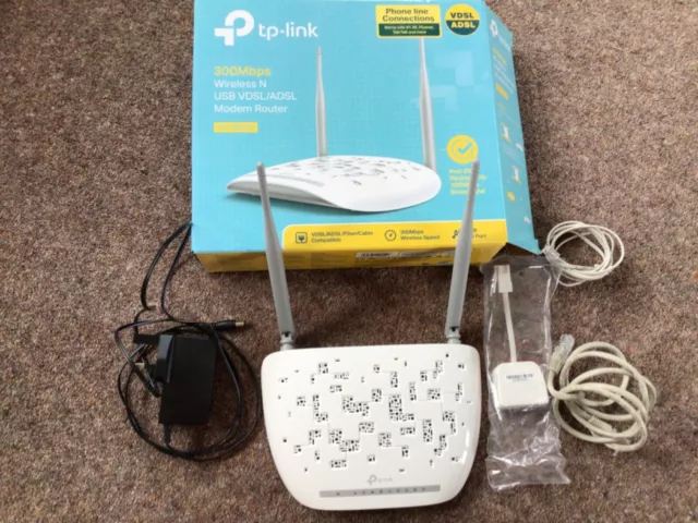 TP-Link TD-W9970  300Mbps Wireless Modem Router - White