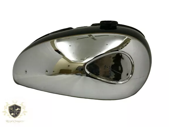 BSA A65 Thunderbolt Chrome Et Noir Peint Gas Réservoir Adapté Pour