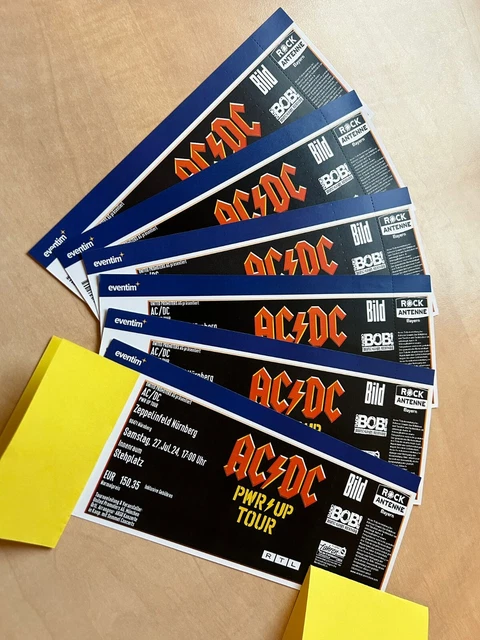 ACDC AC/DC TICKET PWR UP Tour 27.07.24 Nürnberg Zeppelinfeld Open Air ...