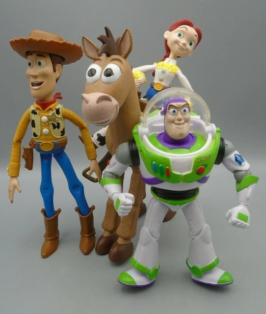 MATTEL DISNEY PIXAR Woody Buzz Lightyear Jessie Bullseye Toy Story 4 ...