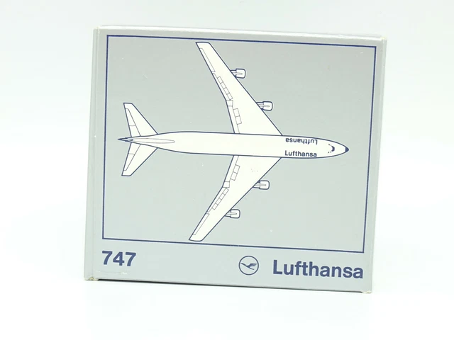 Maquette Avion Schabak Kuwait Airways Boeing 747 - échelle 1/600, Métal, En Boîte, Neuve (fabriquée En Allemagne)