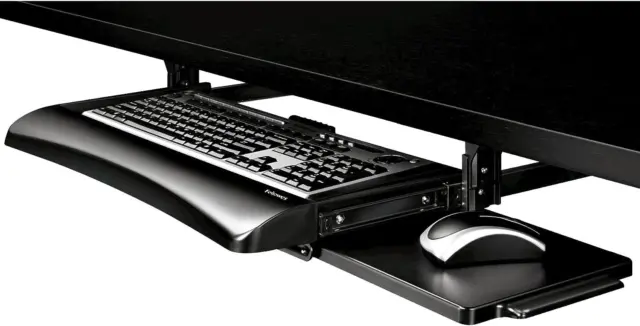Fellowes Office Suites Underdesk Keyboard 2.3"x22"x11.6", Black/Silver