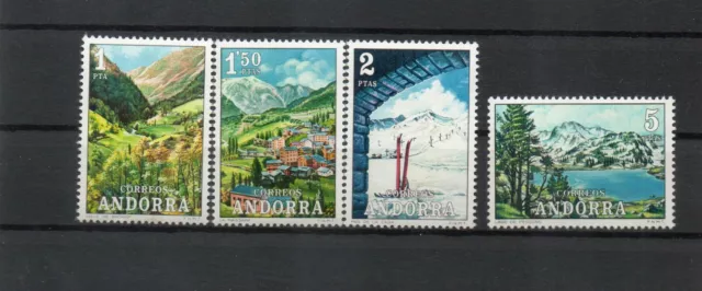 Principato d'Andorra(spagnola) 1972 Turismo Vedute MNH N5014