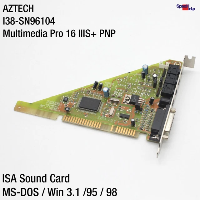 Aztech AZT2320 I38-MMSN853 ISA sound card vintage for DOS
