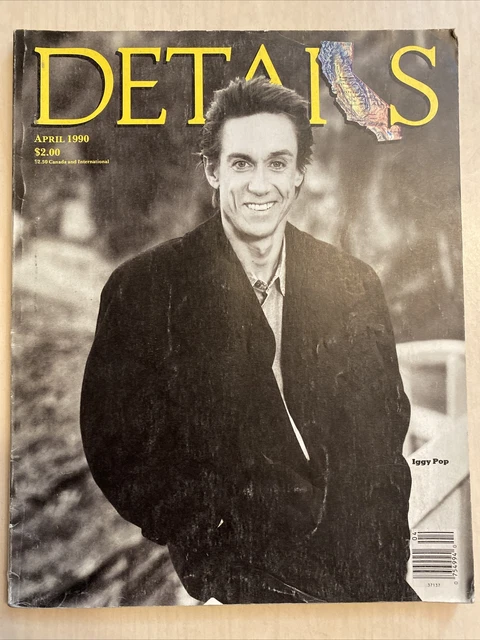 DETAILS MAGAZINE APRIL 1990 Iggy Pop, Alexandra White EUR 24,84 ...
