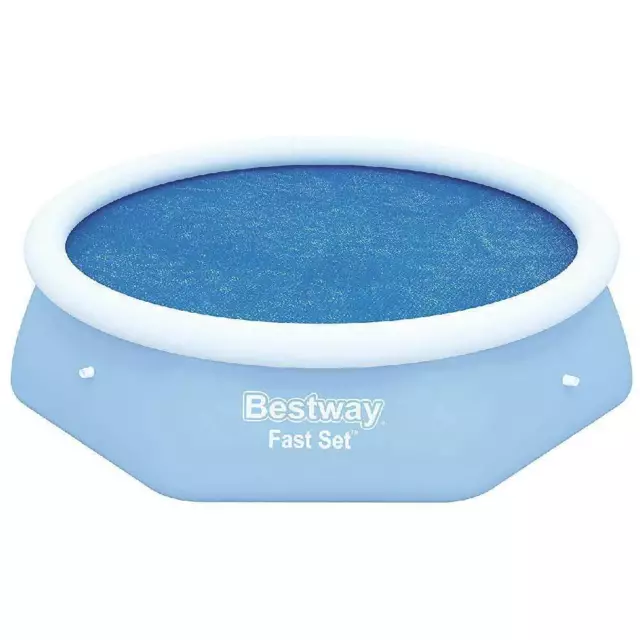 Telo Termico Per Piscina Fast Set Rotonda 244cm Copertura Blu Bestway 58060