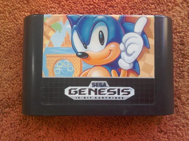 Sonic The Hedgehog - Sega Mega Drive Game (Rare Genesis Variant, Works On PAL)