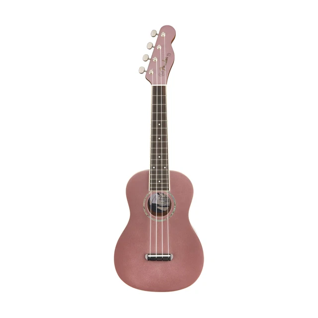 Fender Zuma Classic Concert Ukulele, Wanut FB, , Burgundy Mist