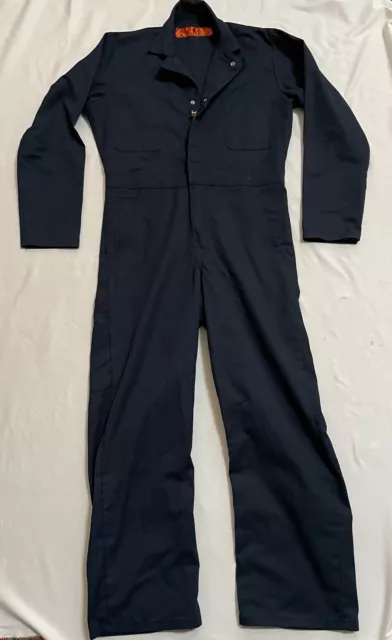 Red Kap Twill Coveralls Long Sleeve Mens Size   36 - RG Blue