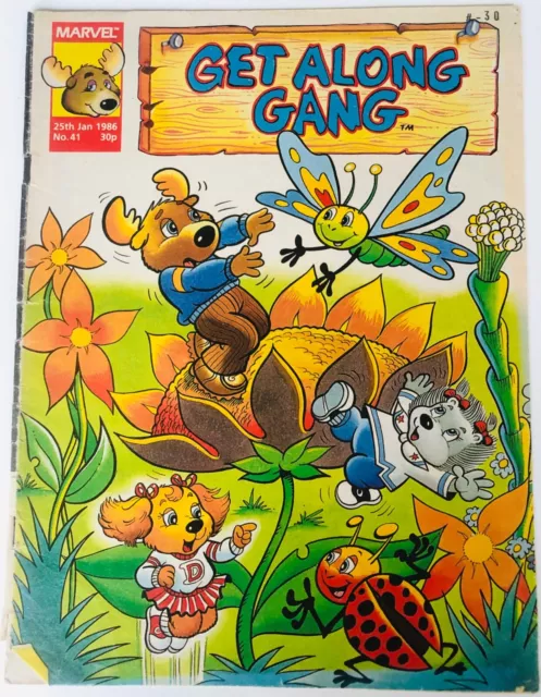RARE Marvel Get Along Gang 25th Jan 1986 Issue No. 41 Unclipped Comic Magazine