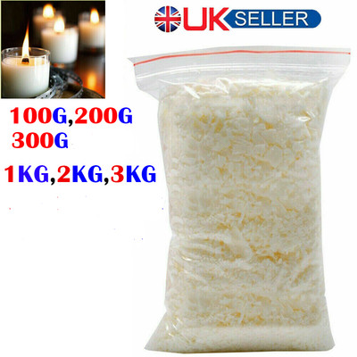 Cera di Soia/Soia 1KG 100% puro Candele fatte a mano cera naturale fiocchi di combustione pulita Bianco 