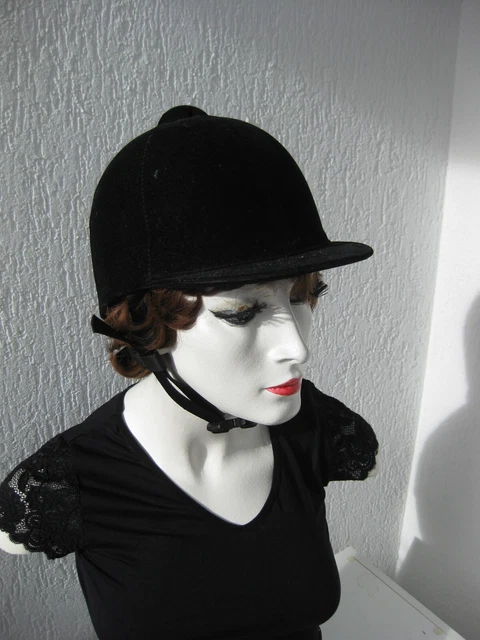 Reithelm Gr. 57 Reitkappe Sicherheits Helm geprüft , Klassisch, schwarzer Samt
