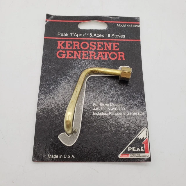 COLEMAN PEAK 1 Kerosene Generator Apex 1 & II Stoves models 445700