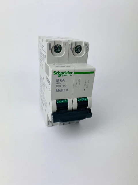 Schneider Electric MGN61812, 2P-6A, C60H-DC 500Vdc-B Cure, Multi9 BOX 6ps