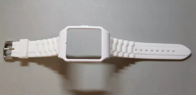 Sony SmartWatch 3 SWR50  White Housing (Adapter) & White Silicone Strap