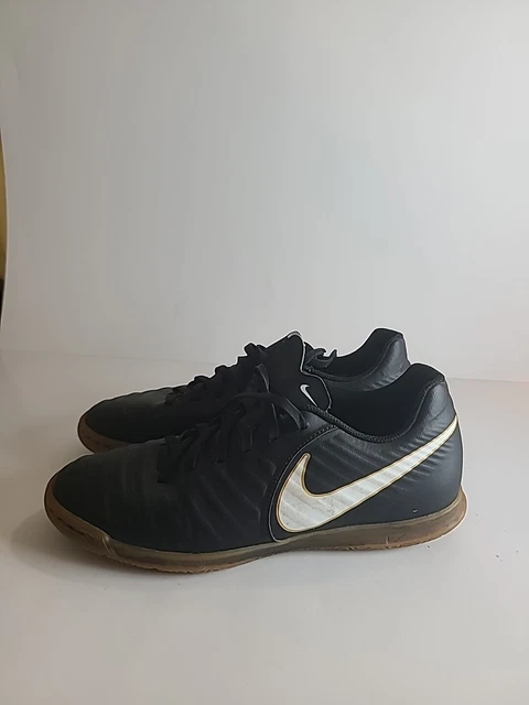 NIKE TIEMPO X Rio IV IC Black Indoor Soccer Turf Shoes  display picture 1