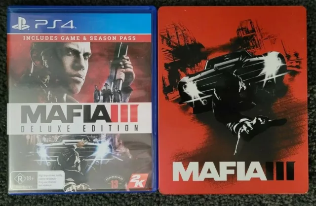 Mafia III Standard Edition (PlayStation 4, PS4) CIB w/ Map + Manual SHIPS  FREE 710425476662 