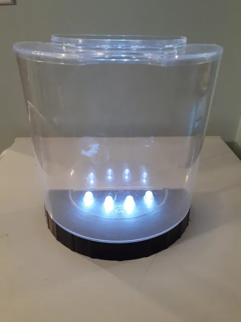Mini Aquarium Small Fish and Shrimp Tank Dormitory Desktop(tank and light only)