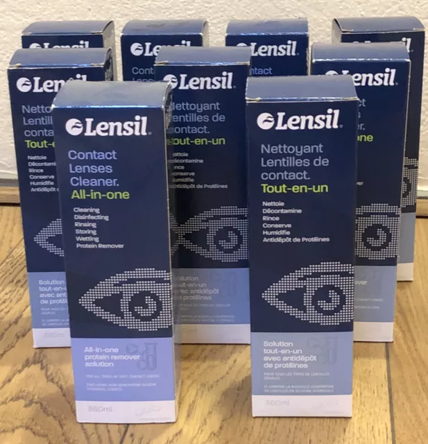 Nettoyant Lentilles De Contact @ Lot De 9 * 360 Ml @ Lensil @ All In One @ 62€