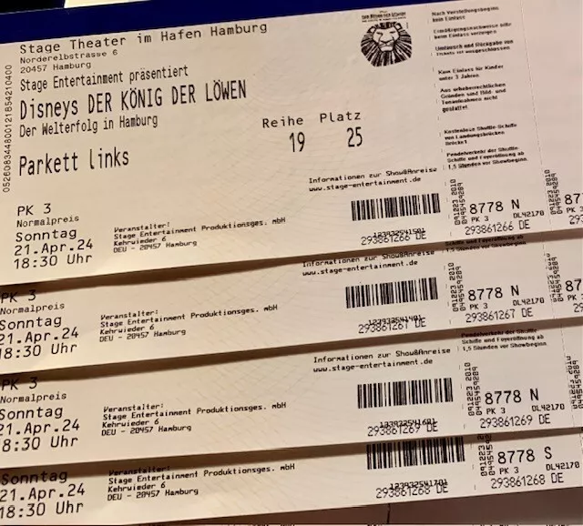 Tickets König der Löwen in Hamburg am 21.04.24, 18.30 Uhr