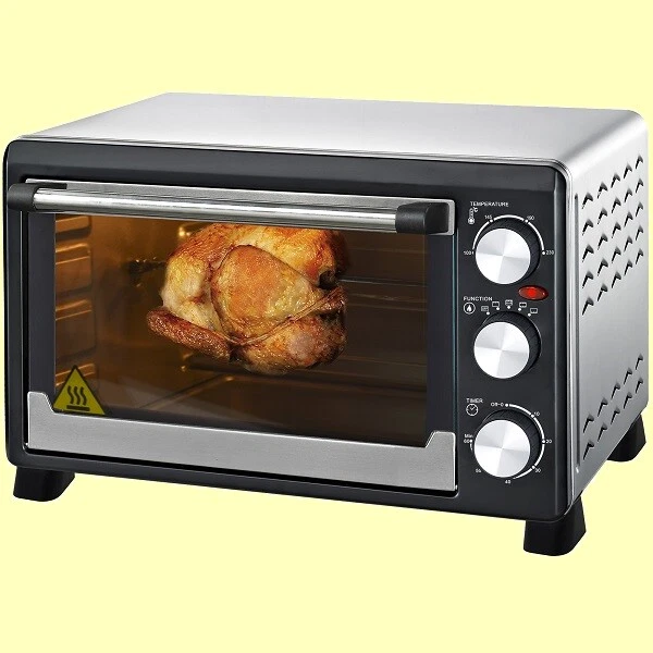 23 LITER BACKOFEN mit UMLUFT und DREHSPIESS 1500 WATT  SYNTROX