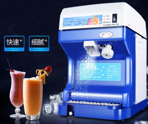 CE Commercial Electric Ice Crusher Ice Shaver Snow Cone Machine Ice Maker 220V