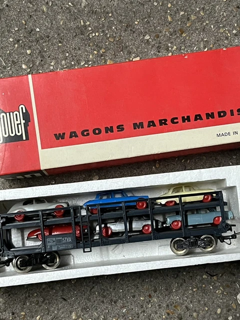 Wagon à bogies transport de minerais avec guérite STAPS