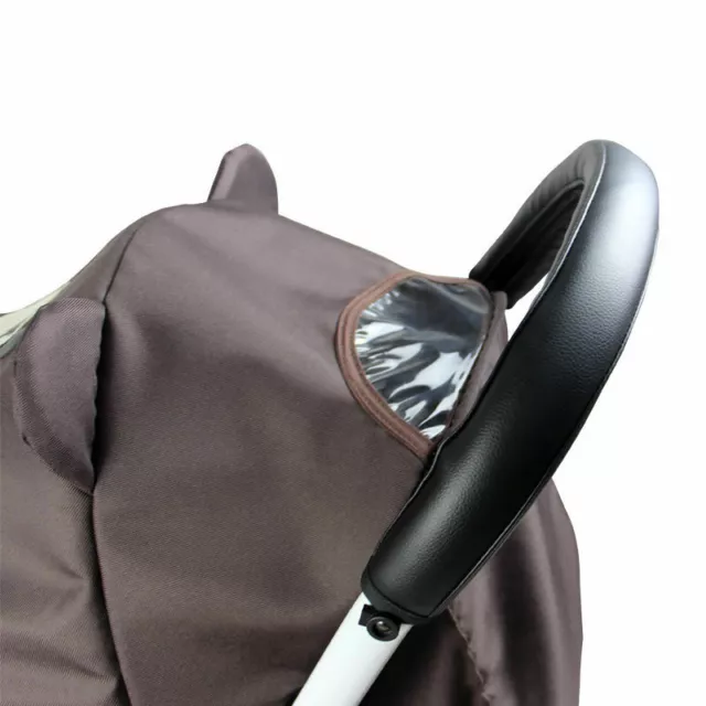 PU Leather Baby Stroller Handlebar Cover Pushchair Pram Armrest Case Protect New