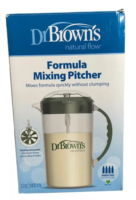 Dr. Brown's Natural Flow Formula Mixing Pitcher 32 Oz - Teal Open Box NEW