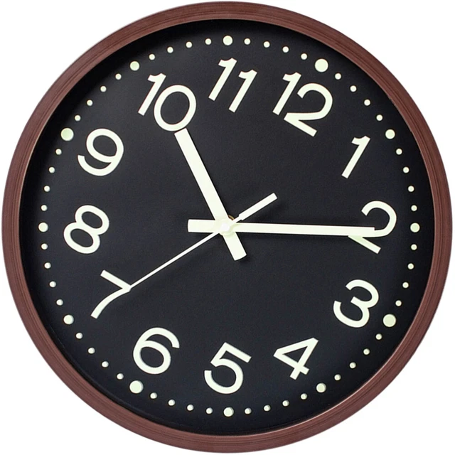 Horloge Lumineuse Muette Horloges Pour Décors De Salon Horloge Murale Ronde