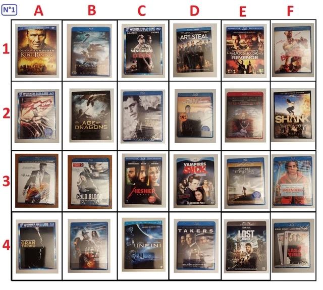Lot de 15 Blu-ray au choix pour 24,99€ - TBE / Comme neuf ***NOUVEAUX TITRES***