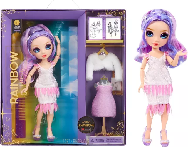 New Rainbow High Fantastic Fashion Doll - Violet (Purple)