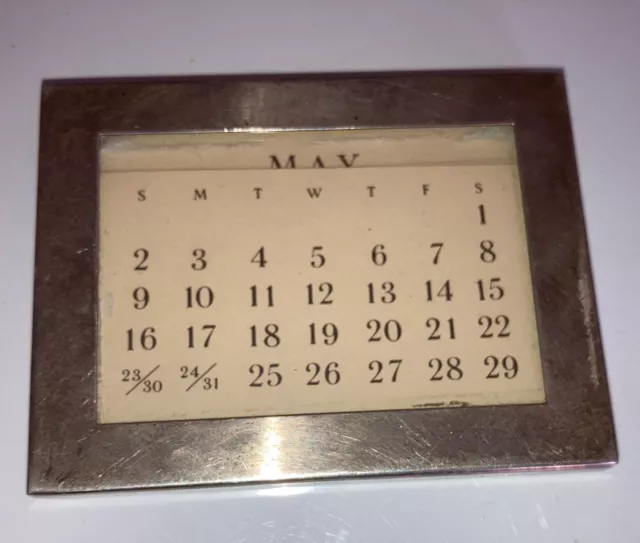 VINTAGE TIFFANY CO Sterling Silver Calendar 85.00 PicClick