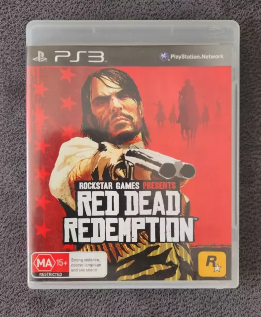 Red Dead Redemption (Playstation 3, 2010) COMPLETE w/ Manual & Map PS3  EXCELLENT