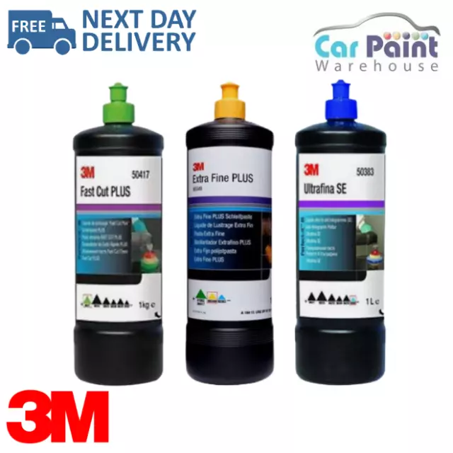 3M Perfect-It 3 Bottle Kit Polishing Detailing Paint Correction Bodyshop