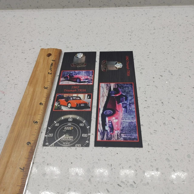 Automotive Bookmarks, quantity 2 - 1962 Triumph TR3A