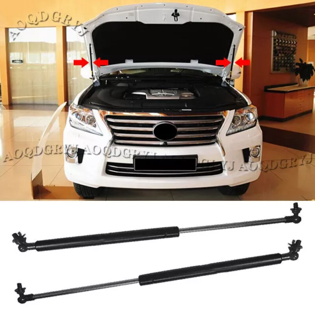 1 Pair Front Hood Lift Supports Struts Hydraulic Rod Fit For Lexus LX570 2008-15