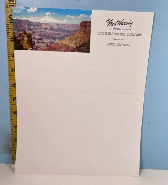 Vintage Fred Harvey Grand Canyon National Park Amfac Company Letterhead