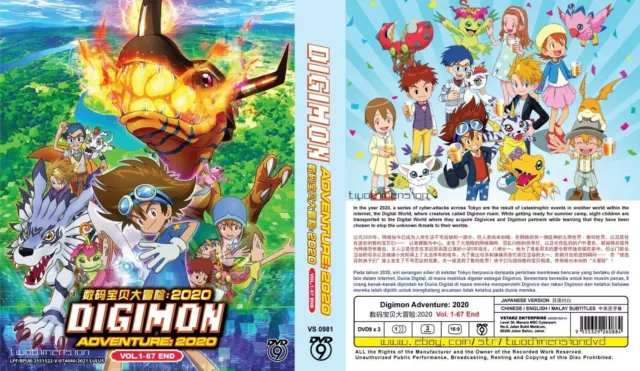 English dubbed of Digimon Adventure 01+02 (1-104End) Anime DVD Eng sub  Region 0