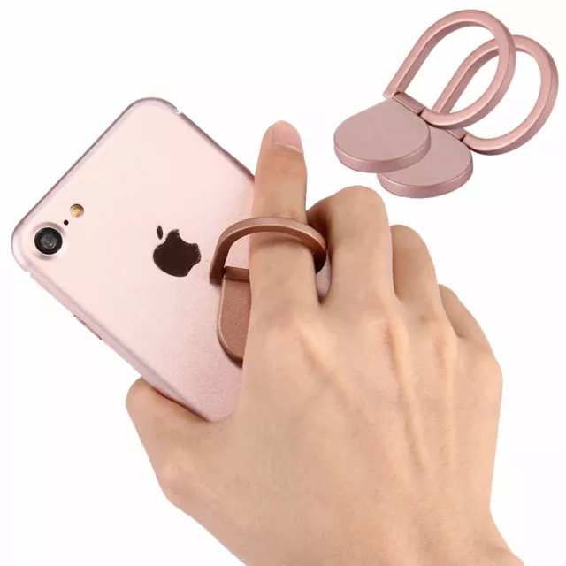 Handy Ring Halterung für Apple iPhone 11 Alcatel Idol 4 (6055 / 6055K) rosa