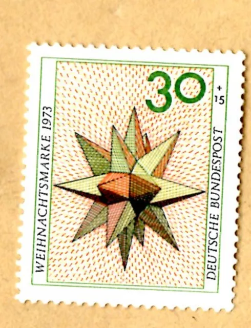 Briefmarke BRD, Mi Nr.790, 30+15 Pf., postfrisch,  Weihnachtsmarke  1973
