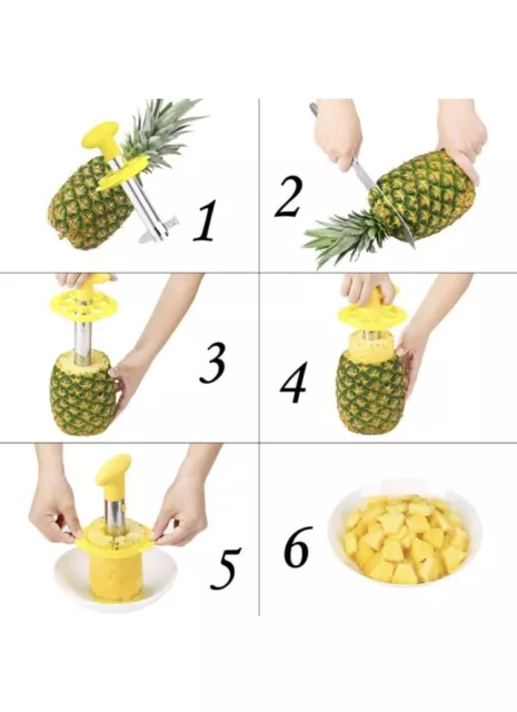 1pc, Éplucheur D'ananas En Acier Inoxydable, Dissolvant De Noyaux De  Fruits, Coupe-ananas, Vide-ananas, Trancheuse D'ananas, Coupe-ananas,  Vide-fruits