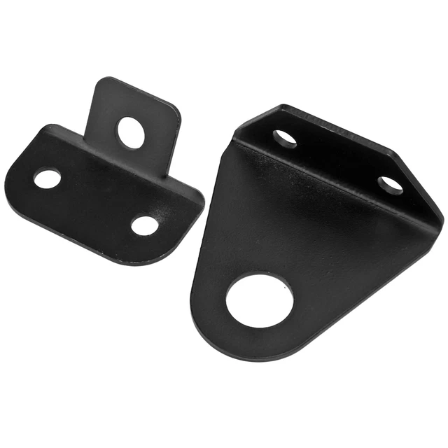 NUOVO kit staffa luce freno moto universale nero licenza montaggio laterale