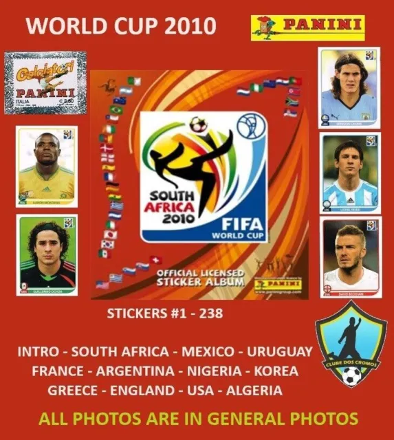 Panini Coupe du Monde Afrique du Sud 2010 Stickers Pick Choisissez...